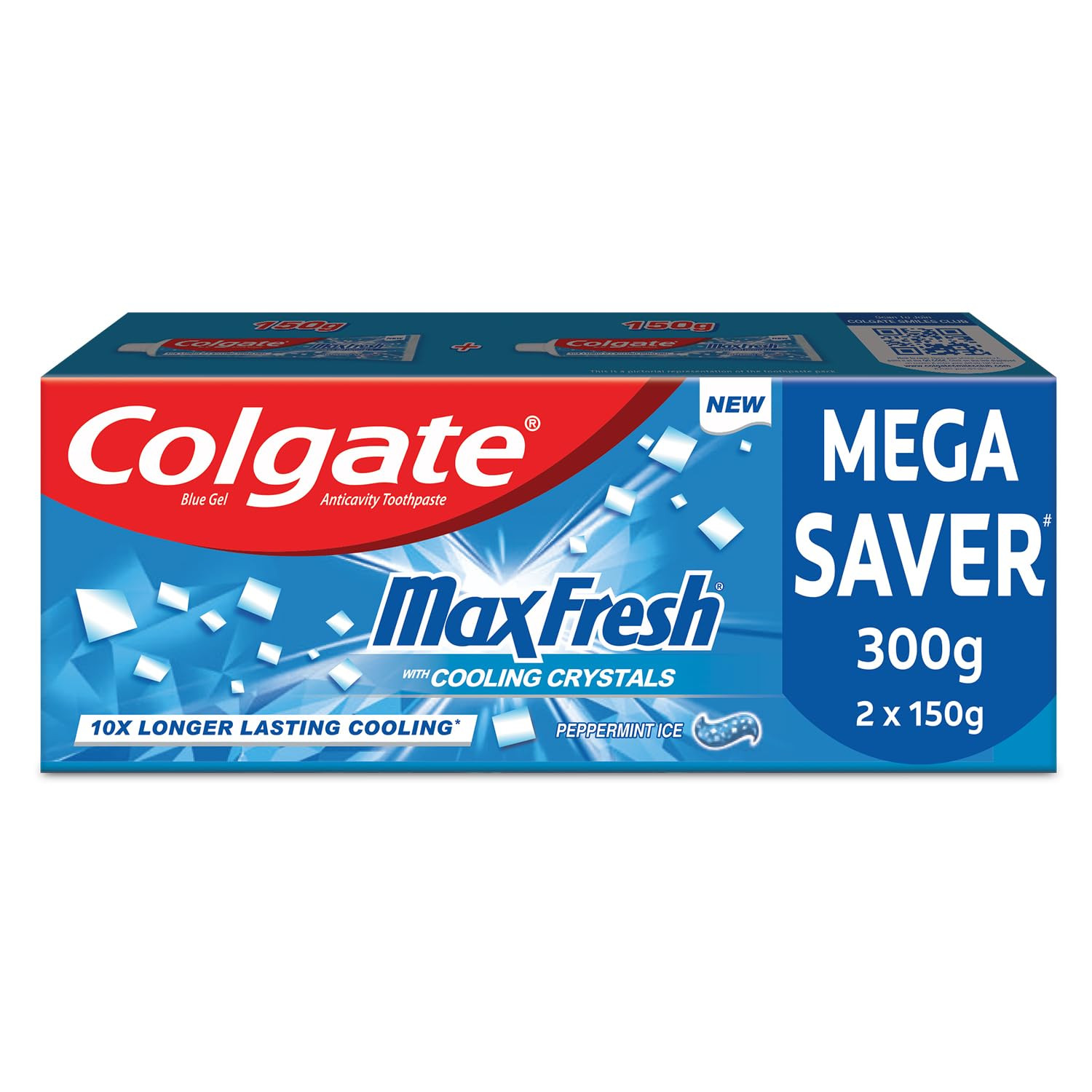 Colgate Max fresh ( Cooling Crystal ) Peppermint Ice Tooth Paste ( 300g )