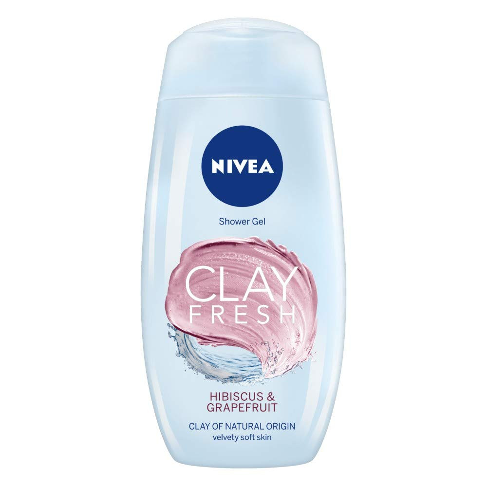 NIVEA CLAY FRESH HIBISCUS & GRAPE FRUIT SHOWER GEL ( 250ml ) VST